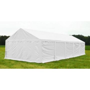 Opslagtent Premium PVC 4x10 mtr in Wit
