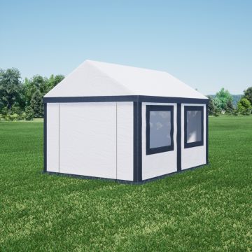 Partytent PVC Ultimate Edition 3×4 mtr Antraciet/wit