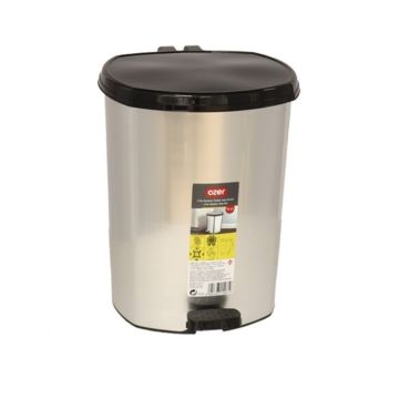 Prullenbak Pedaalemmer 28x26x33 cm - inhoud 11 Liter - Grijs