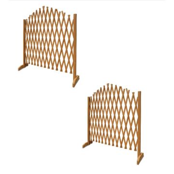 Klimplantenrek Set van 2 Bruin 200x107cm