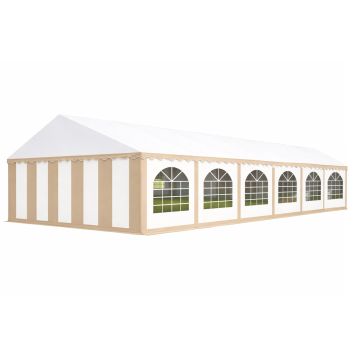 Premium Partytent PVC 6x12x2 mtr in Wit-Beige