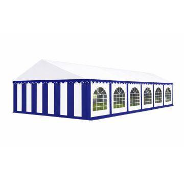 Premium Partytent PVC 6x12x2 mtr in Wit-Blauw