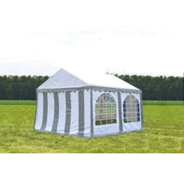 Premium Partytent PVC 3x3x2 mtr in Wit-Grijs