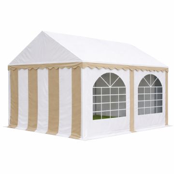 Premium Partytent PVC 3x4x2 mtr in Wit-Beige