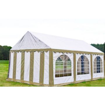 Premium Partytent PVC 4x6x2 mtr in Wit-Beige