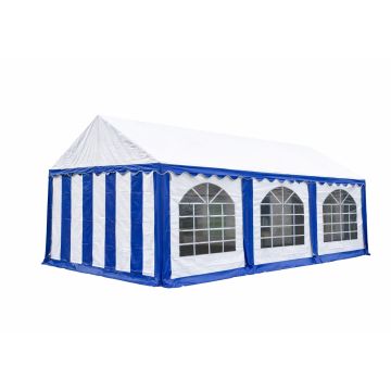 Premium Partytent PVC 4x6x2 mtr in Wit-Blauw