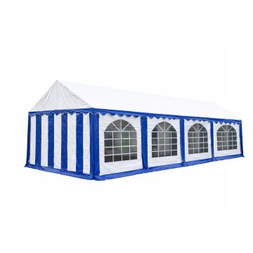 Premium Partytent PVC 5x8x2 mtr in Wit-Blauw
