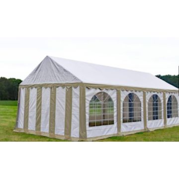 Premium Partytent PVC 5x8x2 mtr in Wit-Grijs