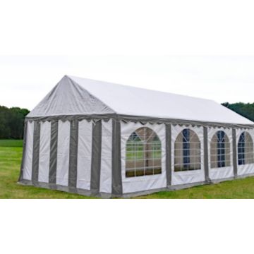 Premium Partytent PVC 5x12x2 mtr in Wit-Grijs