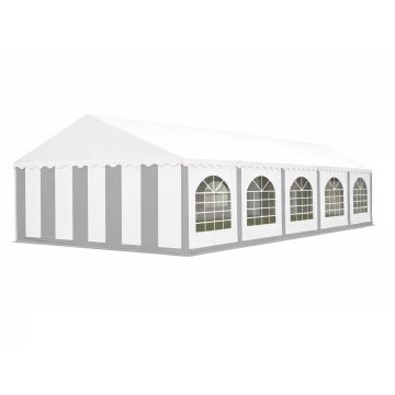 Professionele Partytent PVC 5x10x2,2 mtr in Wit-Grijs