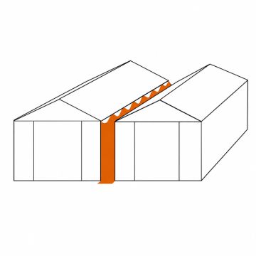 PVC Regengoot - Koppelgoot 12 meter