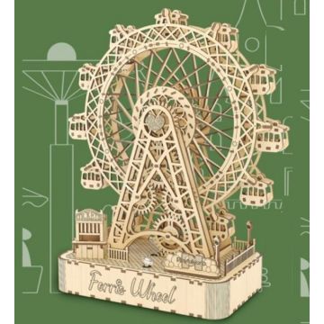 PlayfulMario Reuzenrad met muziek Houten Modelbouwset 248 Onderdelen Modelbouw