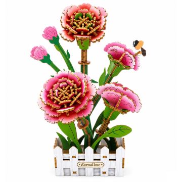 PlayfulMario Roze Anjer Houten Modelbouwset 153 Onderdelen Modelbouw