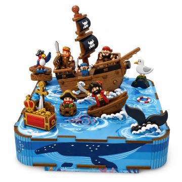 PlayfulMario Piratenavontuur op zee in 3D met muziek 77 onderdelen Modelbouw Creatief & Educatief