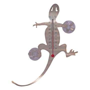 RVS Raamthermometer 20cm Salamander met zuignap voor Binnen en Buiten