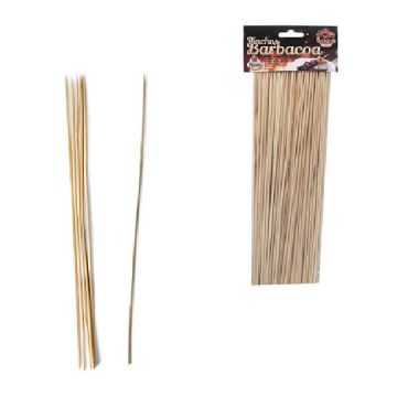 Sateprikkers houten lengte 25cm zakje 100 stuks