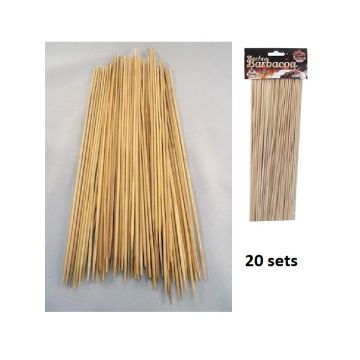 Partij van 20 zakjes ad 100 houten Sateprikkers met lengte 25cm