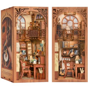 CuteBee Book Nook The Secret Rhythm Houten 3D Puzzel DIY Bouwpakket voor Volwassenen Decoratieve Boekensteun