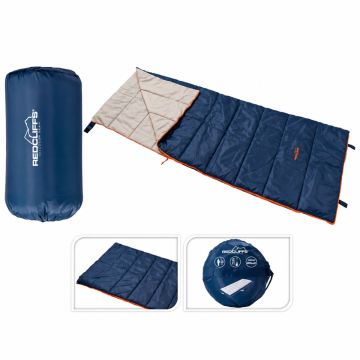 Slaapzak Envelop Dekenmodel Blauw - 200 x 75 cm - Met draagtas en Hangtag