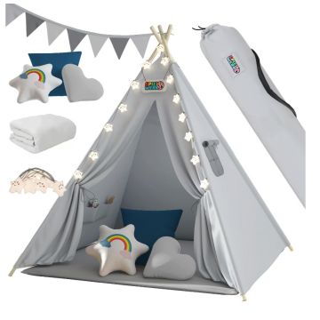Tipi Speeltent Grijs 160x130x130cm