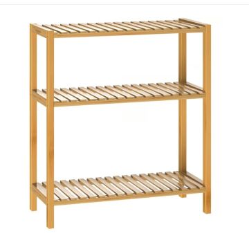 Staande plank Badkamerplank bamboe 66x58x26cm
