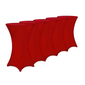 5x Bartafelhoes Ø70 cm bordeaux