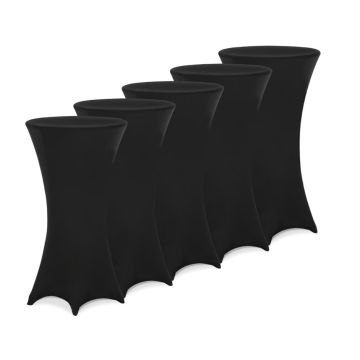 Bartafelhoes Set van 5 Zwart Ø80cm