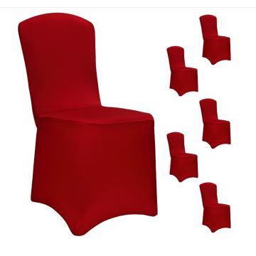 Stoelhoes Set van 6 Bordeaux ÖKO-TEX®
