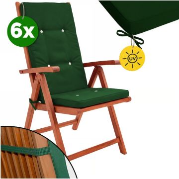 Stoelkussen Vanamo 6 stuks Groen