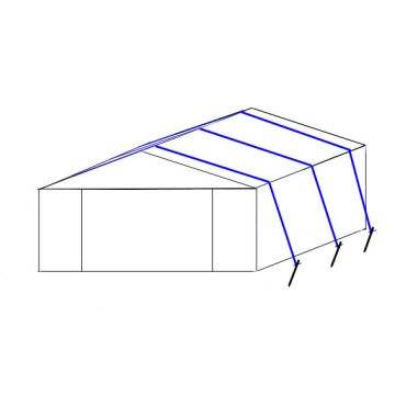 Stormbandenset voor partytent – set van 3 , kies je maat