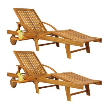 Ligbed Tami Sun® Set van 2 Acaciahout