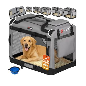 Hondentransportbox Grijs XXXL 101x69x70cm