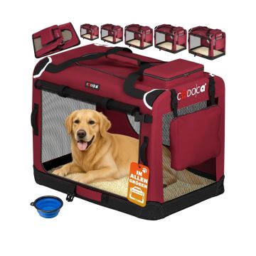 Hondentransportbox Donker Rood XXXL 101x69x70cm