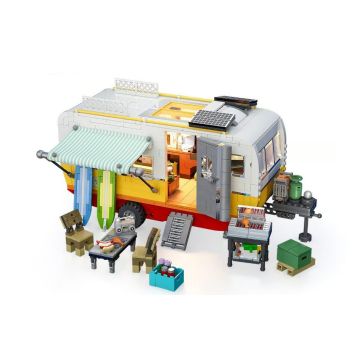 LUMIBRICKS Travel Trailer met LED-verlichting - 1325 onderdelen