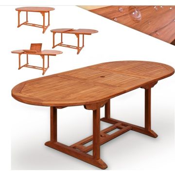 Tuintafel Vanamo Eucalyptushout 150-200x100x74cm FSC®-gecertificeerd