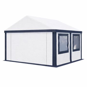 Ultimate Partytent PVC 4x4x2.2 meter in Wit-Antraciet