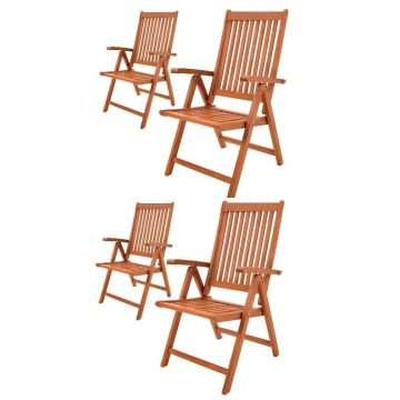 Tuinstoel Vanamo Eucalyptushout FSC®-gecertificeerd , Set van 4