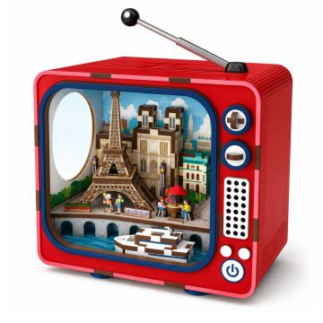 Modelbouw My City Houten Puzzel Streetview of Parijs - 98 Onderdelen Creatief & Educatief 