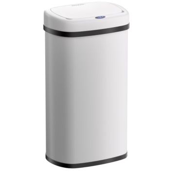 Vuilnisbak opent automatisch met Sensor Creme-wit 58L