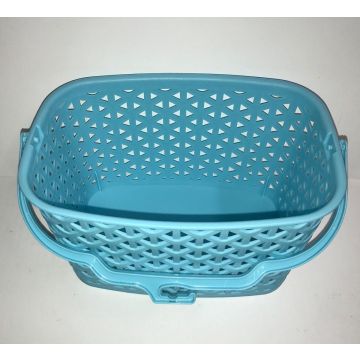 Wasknijpermandje kunststof blauw