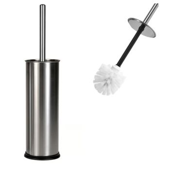 Toiletborstel met houder RVS