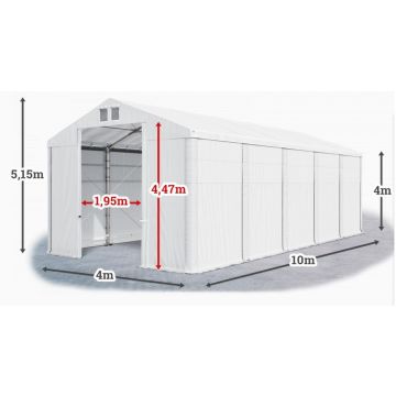 Opslagtent Wikinger Premium 4 x 10 x 5,15 mtr