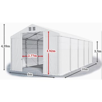 Opslagtent Wikinger Premium 6 x 10 x 4,6 mtr