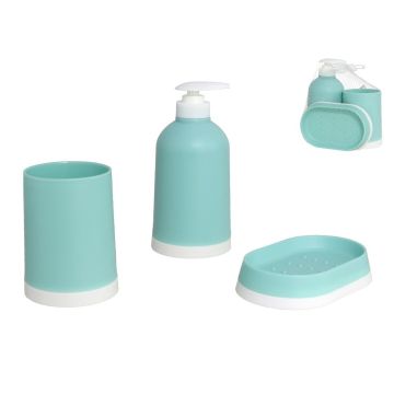 Klassieke Badset 3 delig voor in de badkamer Turquoise