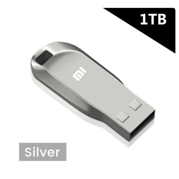 Originele Xiaomi Flash Drives Usb 3.0 Mini - Hoge Snelheid - Metalen Pen Drive 1Tb Stick - Draagbare Drive - Waterdichte Memoria Opslag U Schijf - grijs