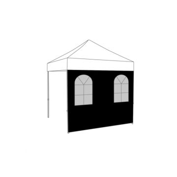 Easy Up vouwtent zijwand met boogramen polyester , kies je maat en kleur