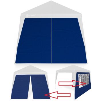 Zijwand 2 Stuks voor Paviljoen Capri Blauw 3x3m