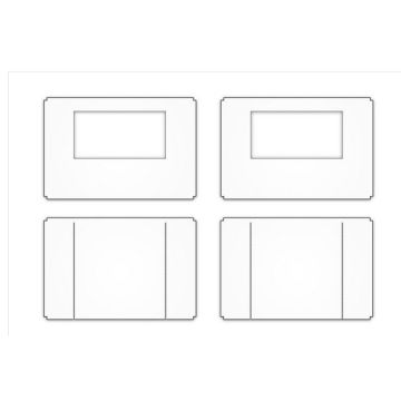 Zijwandset voor Easy up 3×4,5m Heavy duty PVC Wit