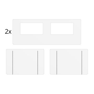 Zijwandenset voor Easy up 4×6 m Heavy duty Wit