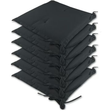 Zitkussens Boston 6 stuks Antraciet 43x39x5cm